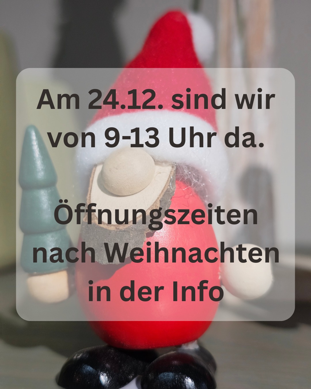 Unsere Öffnungszeiten zwischen den Jahren:

24.12. 9–13 Uhr
25. & 26.12. geschlossen (beide Standorte)
31.12. 9–13 Uhr (Filiale Donnersbergstraße)
01.01. geschlossen (beide Standorte)

Vom 27.12. bis 06.01. ist die Mannheimer Straße geschlossen, die Filiale Donnersbergstraße geöffnet.

#kochchristmann #kaiserslautern #öffnungszeiten #donnersbergstraße #gärtnerei #floristik